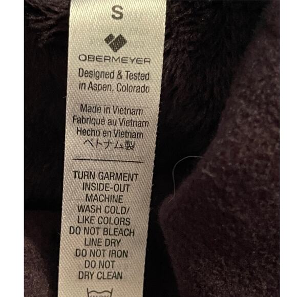 Obermeyer Women’s Ariadne Black Fleece Jacket Size Small NWT - Picture 7 of 10